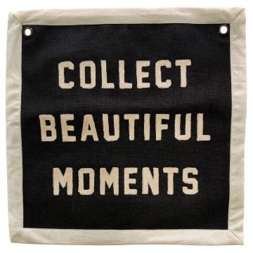 Beautiful Moment Embroidered Canvas Banner