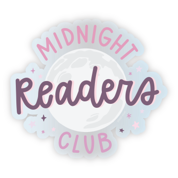 Midnight Readers Club Clear Decal Sticker
