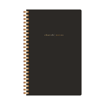 Church Notes Notebook - Black