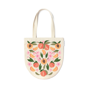Peach Blossom Canvas Tote Bag