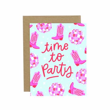 Time To Party Greeting Card